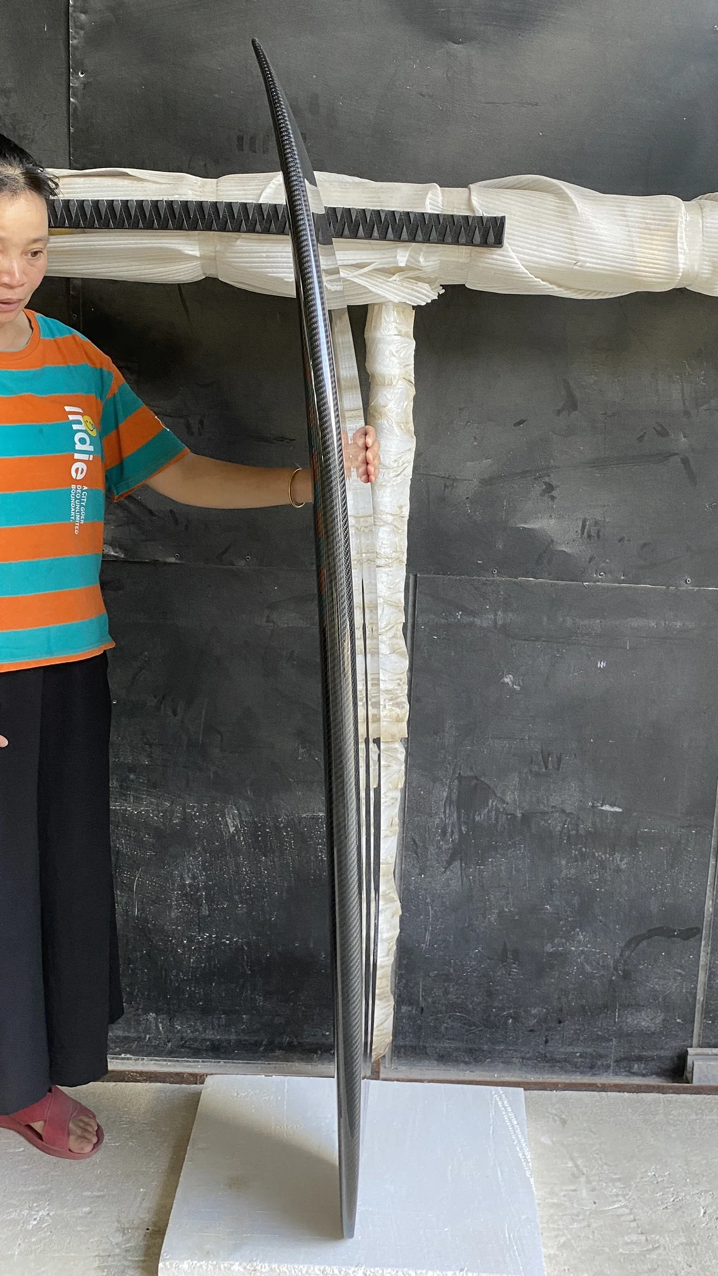 Korte surfplank van koolstofvezel