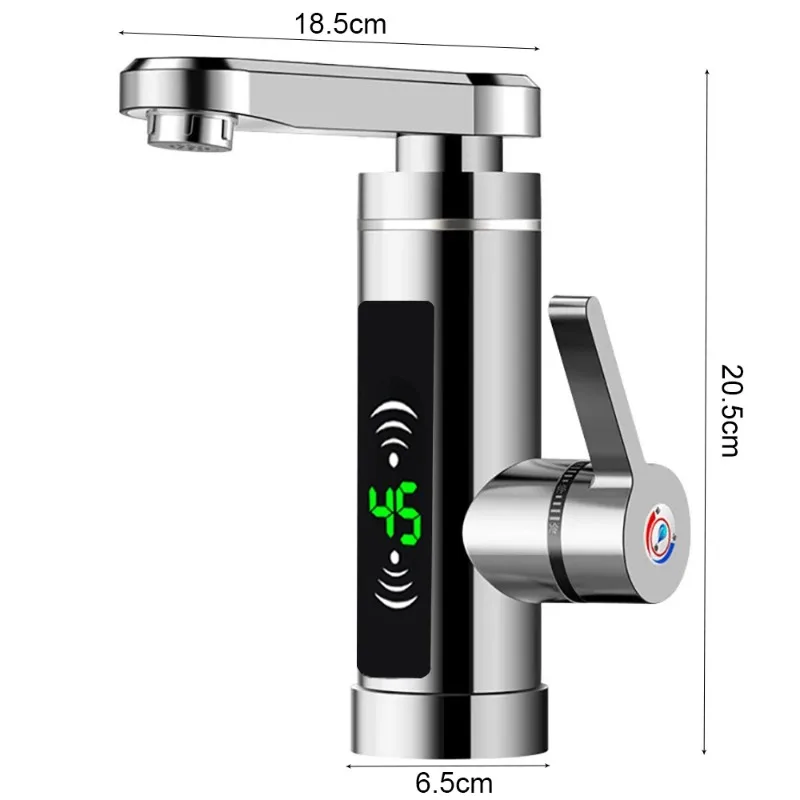 Electric Hot Water Faucet Instant Heating Type Kitchen Hot And Cold Small Kitchen Treasure Quick Heat EU Version