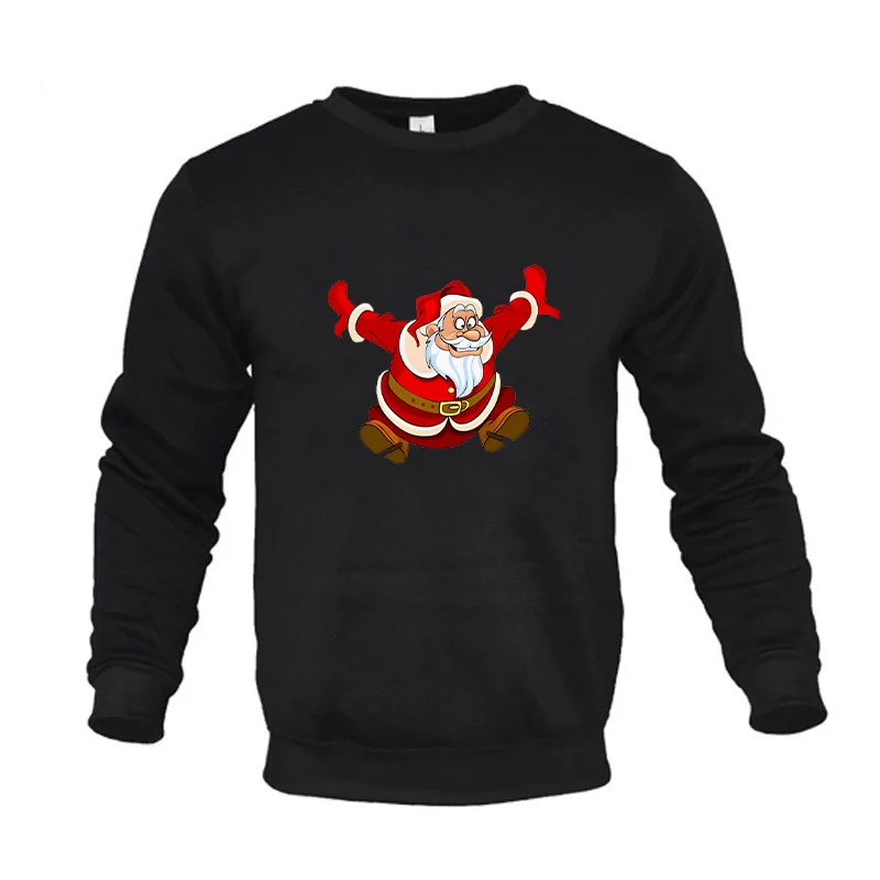 Navidad Hip Hop Kawaii pareja con capucha niños para Santa familia manga larga invierno sudadera a juego al aire libre mujeres sudaderas con capucha Unisex