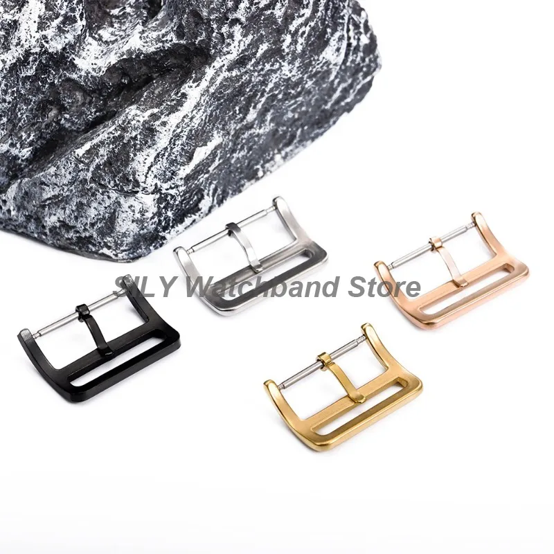 12/14/16/17/18/20/22 مللي متر المعادن مصقول مشبك ساعة الفولاذ المقاوم للصدأ مشبك ساعة حزام الساعات الصلبة مربع زر المشابك اكسسوارات