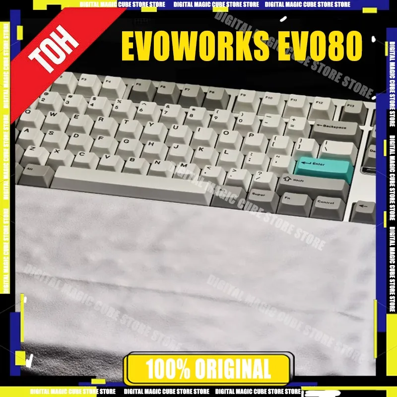 New EvoWorks EVO80 Game Mechanical Keyboards Aluminium Alloy QMK/VIA Hot Swap 3Mode Wireless Bluetooth Custom Gaming Keyboard PC