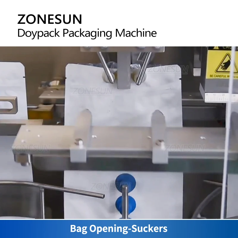 ZONESUN Automatic Powder Filling Sealing Machine Plastic Bag Feeding Milk Powder Flour Pepper Packaging Production Line