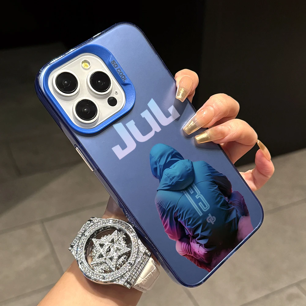Rapper JuL C\'est Pas Des Lol Phone Case for Apple iPhone 16 15 14 Plus 13 12 11 iPhone16 Pro Max X Xs XR 8 7 Matte Hard Cover