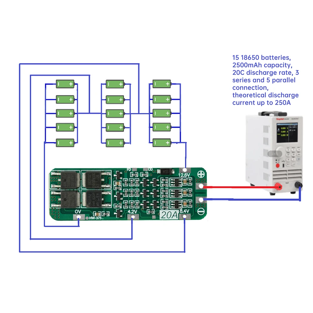 3S 20A Lithium Battery Protection Board Charger PCB BMS for Li-ion 18650 Battery Safe Charging Solution