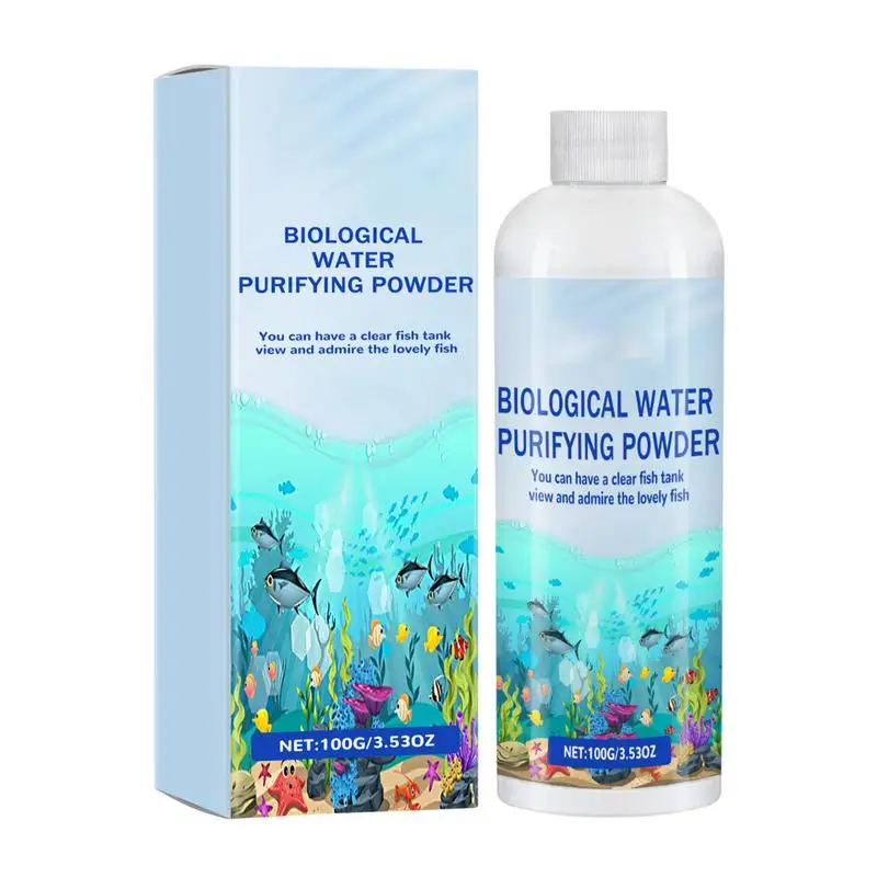 Algae Remover For Fish Tank 100g  Aquarium Algae Control Pond Algaecide Aquarium Green Water Cleaner Gentle Fountain Algaecide