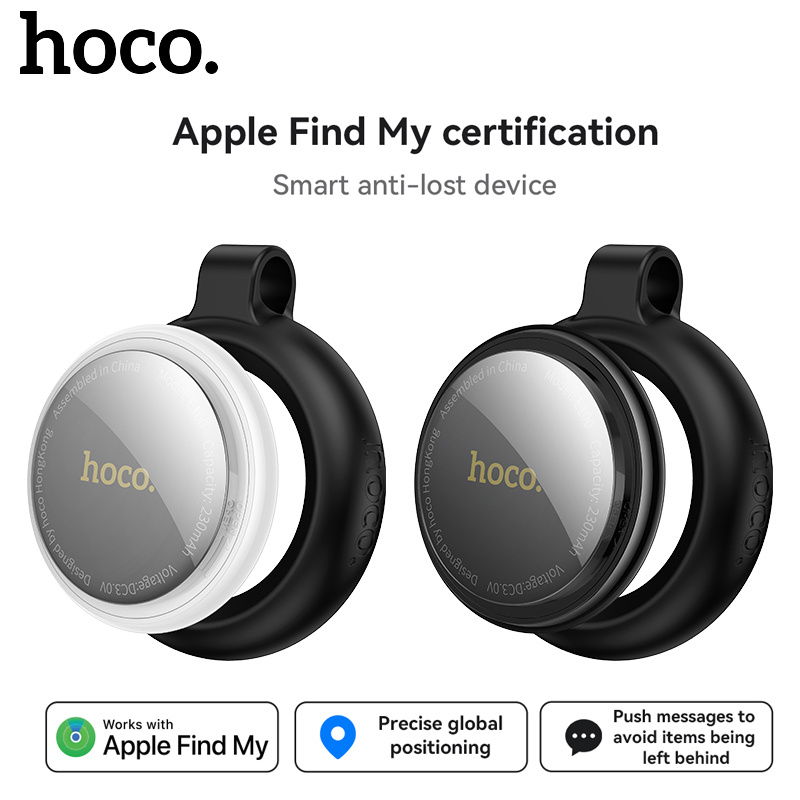  E100 Smart GPS Tracker Mini Tag For iOS Apple Find My APP Anti-Lost Reminder Device Locator Car Key Pet Kids Finder  (with Case) 