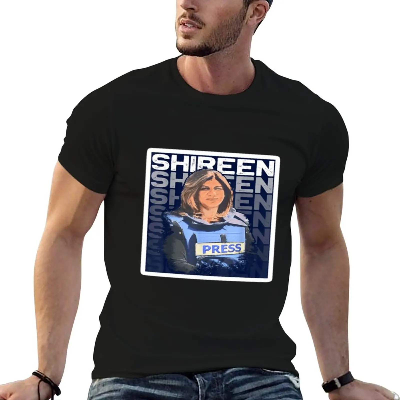 

cotton for Shireen shirt Desine t man essential Abu Aklah soft T-Shirt shirts t
