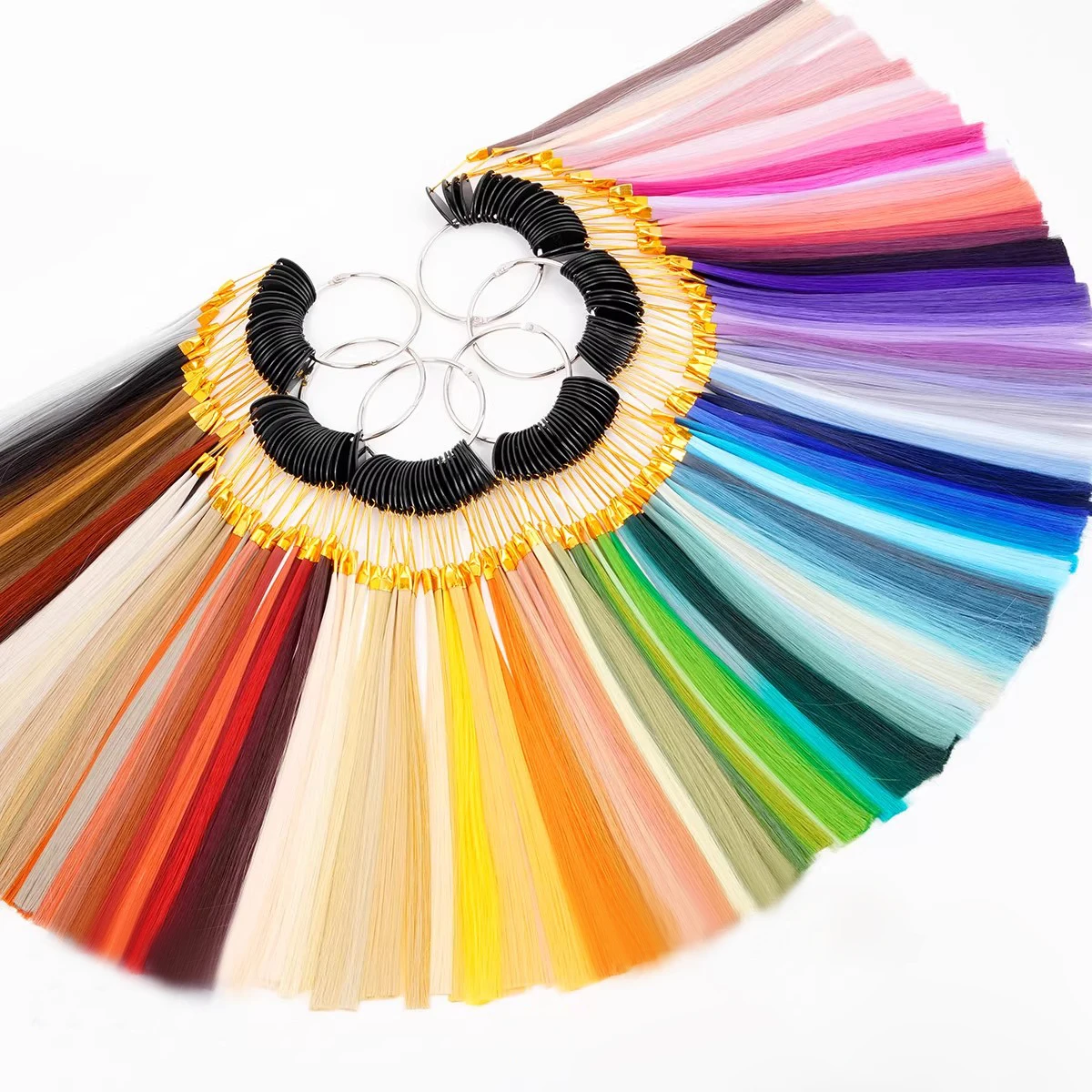

High temperature silk universal wig color wheel