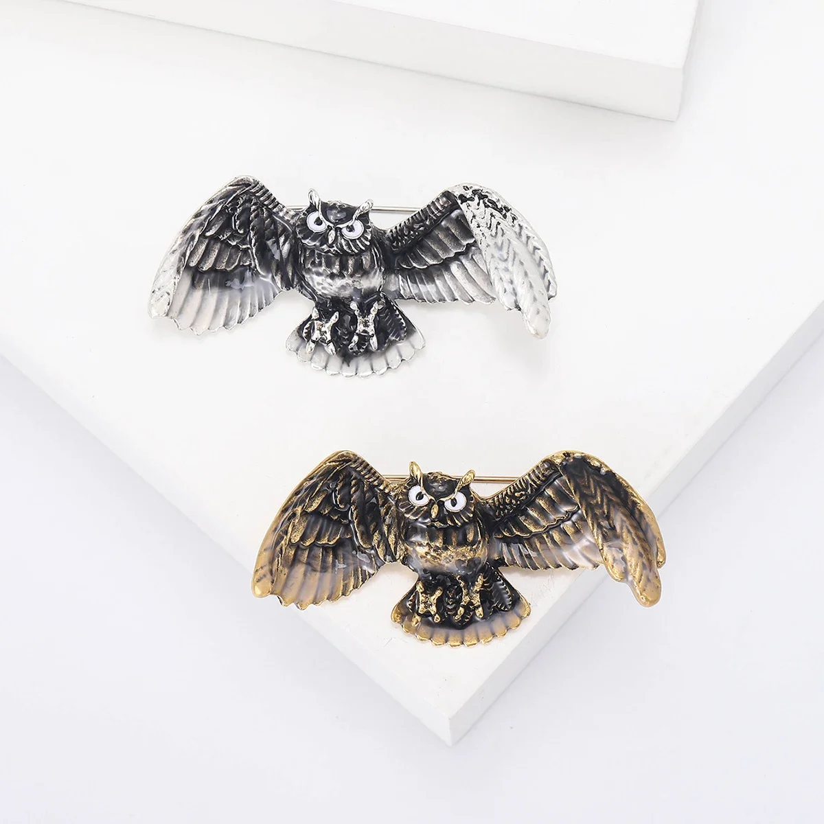 Enamel Owl Brooches for Women Unisex Animal Pins Bird Lapel Pin Office Party Friend Gifts Jewelry Accessories