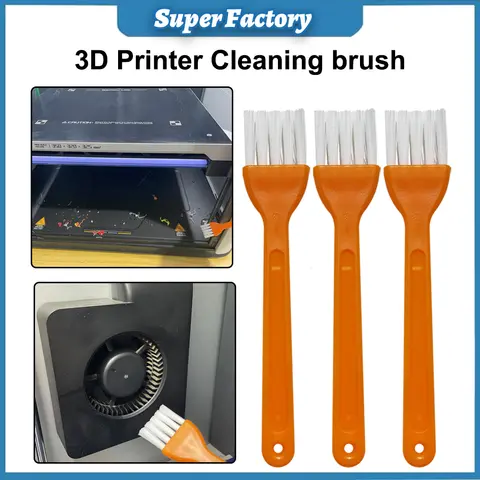 Brush For cleaning 3d Printer Cooling Fan Brush 3D Printer Cleaner Tool Cleaning the printer Dust / Filament Residue Soft brush