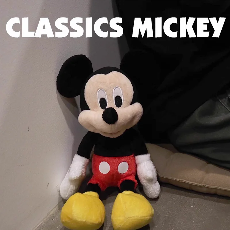 Kawaii Disney Mickey Minnie Mouse Action Figure Toys Anime Mickey Minnie Soft Dolls Desktop Cute Ornaments Gifts For Kids Girls