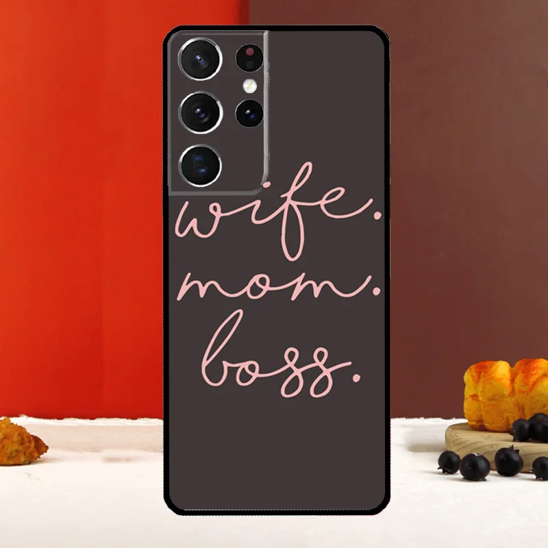 زوجة أمي بوس غطاء لسامسونج غالاكسي S25 S24 الترا S22 S23 زائد S20 S21 FE S9 S10 S25 FE جراب هاتف