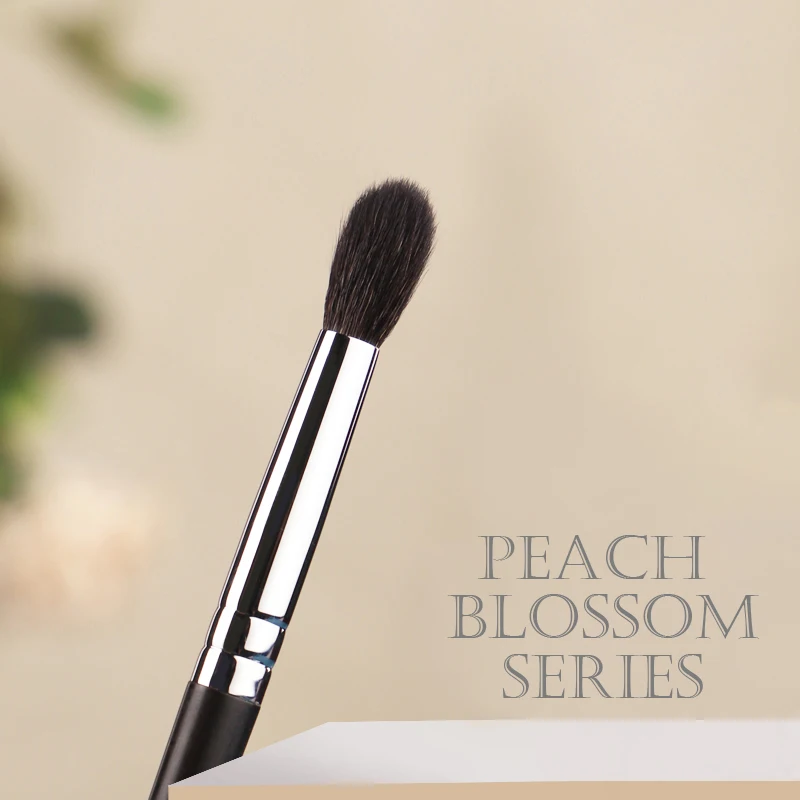 CHICHODO Makeup Brushes-Peach Blossom Series-Bloom Brush Soft Natural Goat Hair Premium Ebony Single Professional Makeup Brush