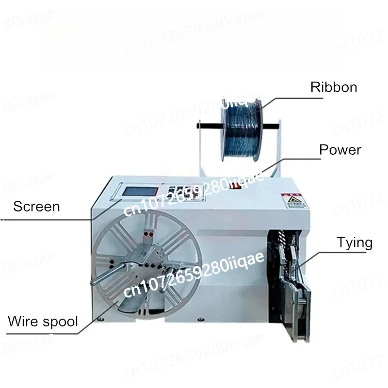 

Multifunction Automatic Small Cable Wire Winding and Binding Machine Intelligent Data Cable Power Cord Tie Winder 3-30 25-60mm