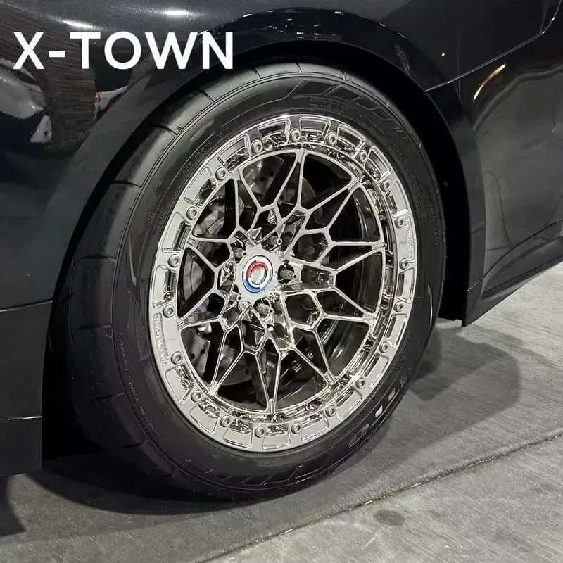 Hot Sale Chrome Beadlock Wheels 18 19 20 21 22 23 24 Inch Car Aluminum Forged Wheels for M240i G80 M2 M3 M4 M5 X5 M340i 4 pcs