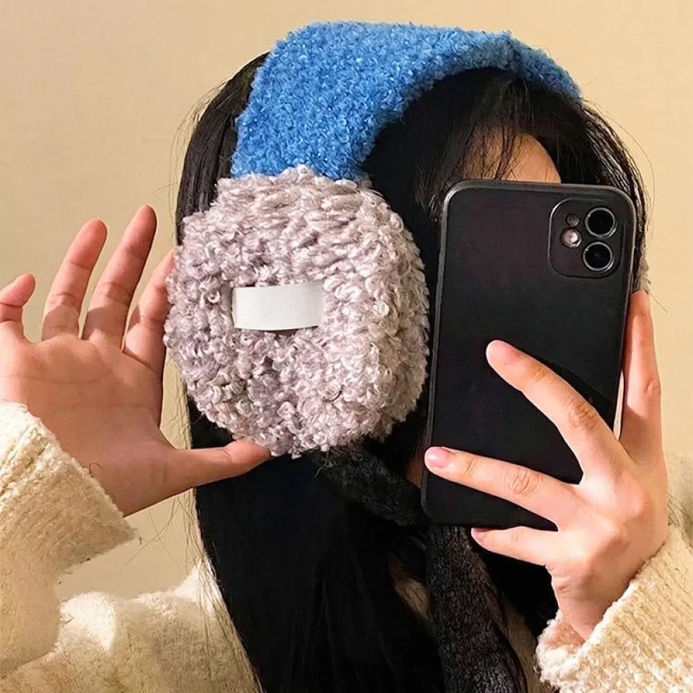 soft-plush-earmuffs-for-for-seafreesun-women-winter-warm-ear-warmer-lamb-wool-folding-windproof-outdoor-cycling-ear-protectors