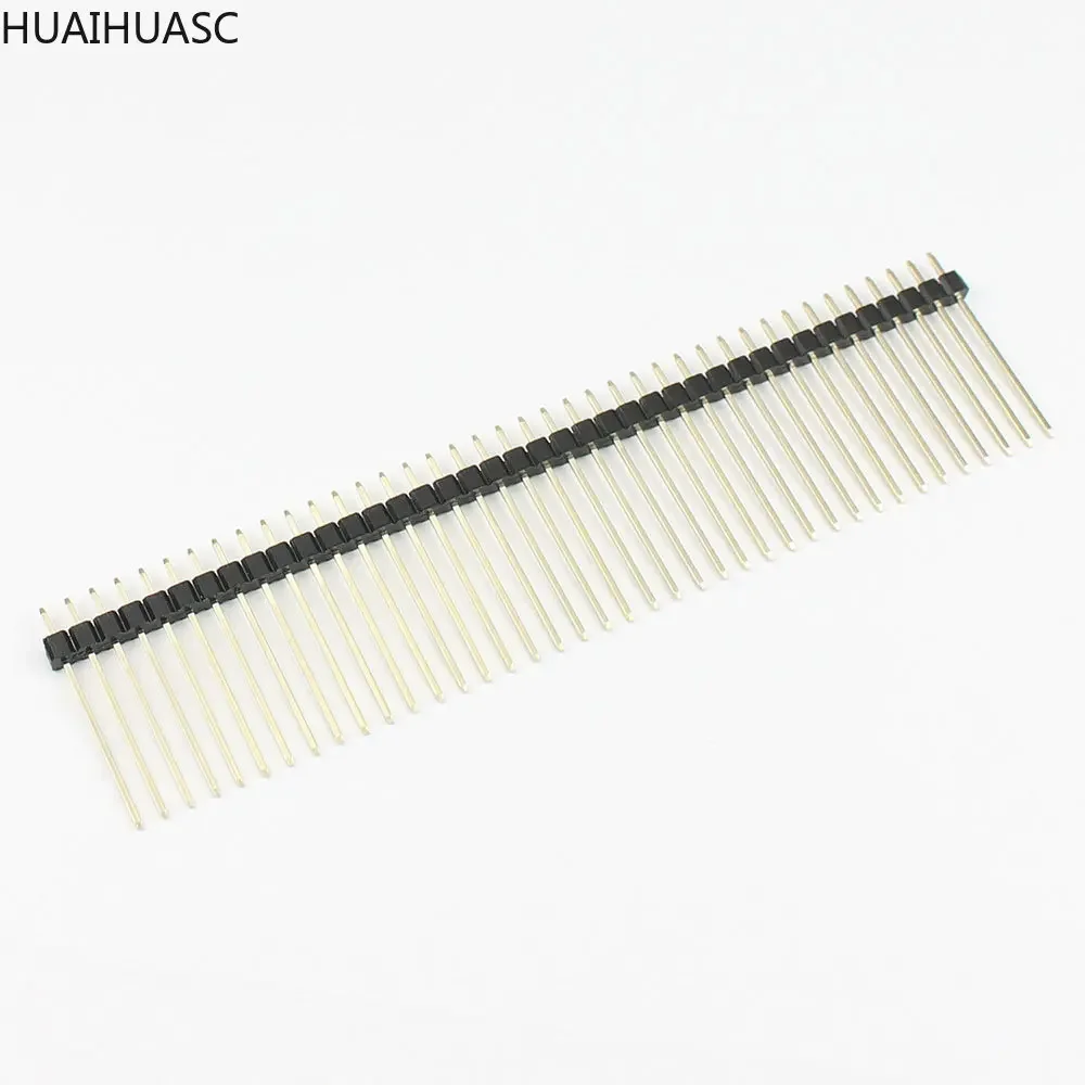 50pcs 2mm 2.0mm Pitch 1x40 2x40 40 Pin Header Strip Male Connector Straight Single Double L 8.7mm 12mm 15mm 17mm 19mm 20mm 21mm