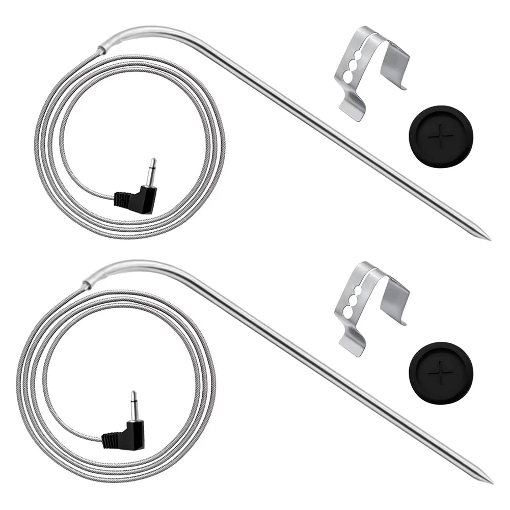 Meat Probes Compatible with For Gravity Series 560/800/1050 Accurate Temperature Readings Easy to Clean 2 Probes and Clips