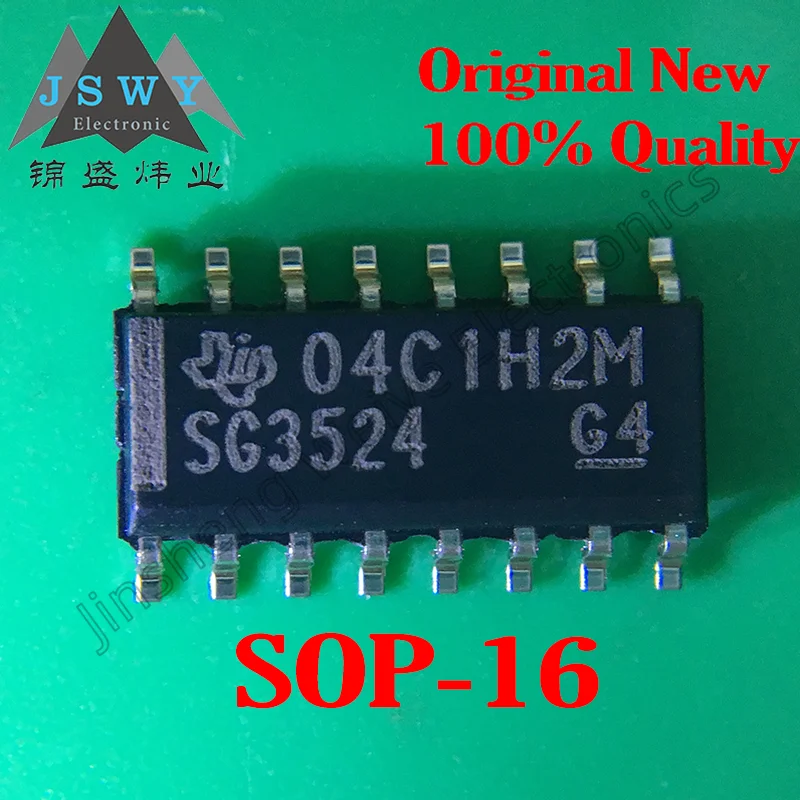 

(5-10PCS) SG3524DR SOP-16 SG3524 Pulse Width Modulation (PWM) Controller Chip 7V - 40V 15mA Dual Complementary Output Spot