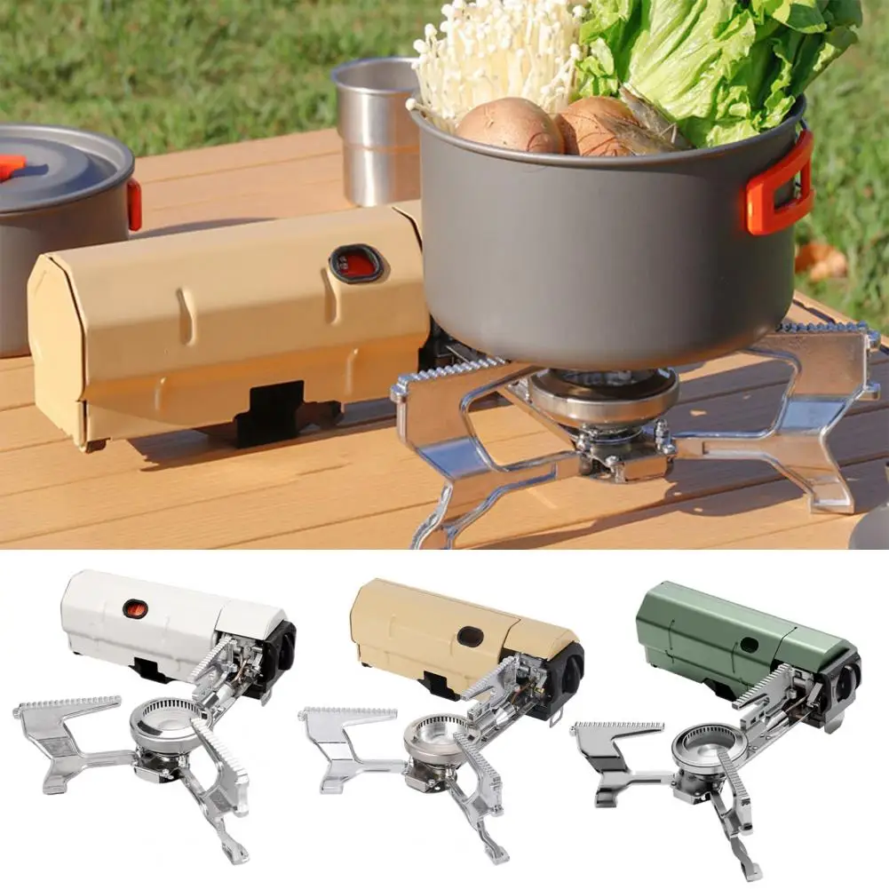 

2600W Foldable Camping Gas Stove Portable Outdoor Cassette Burning Stove Picnic Hiking Travel Burner Lightweight Cooker