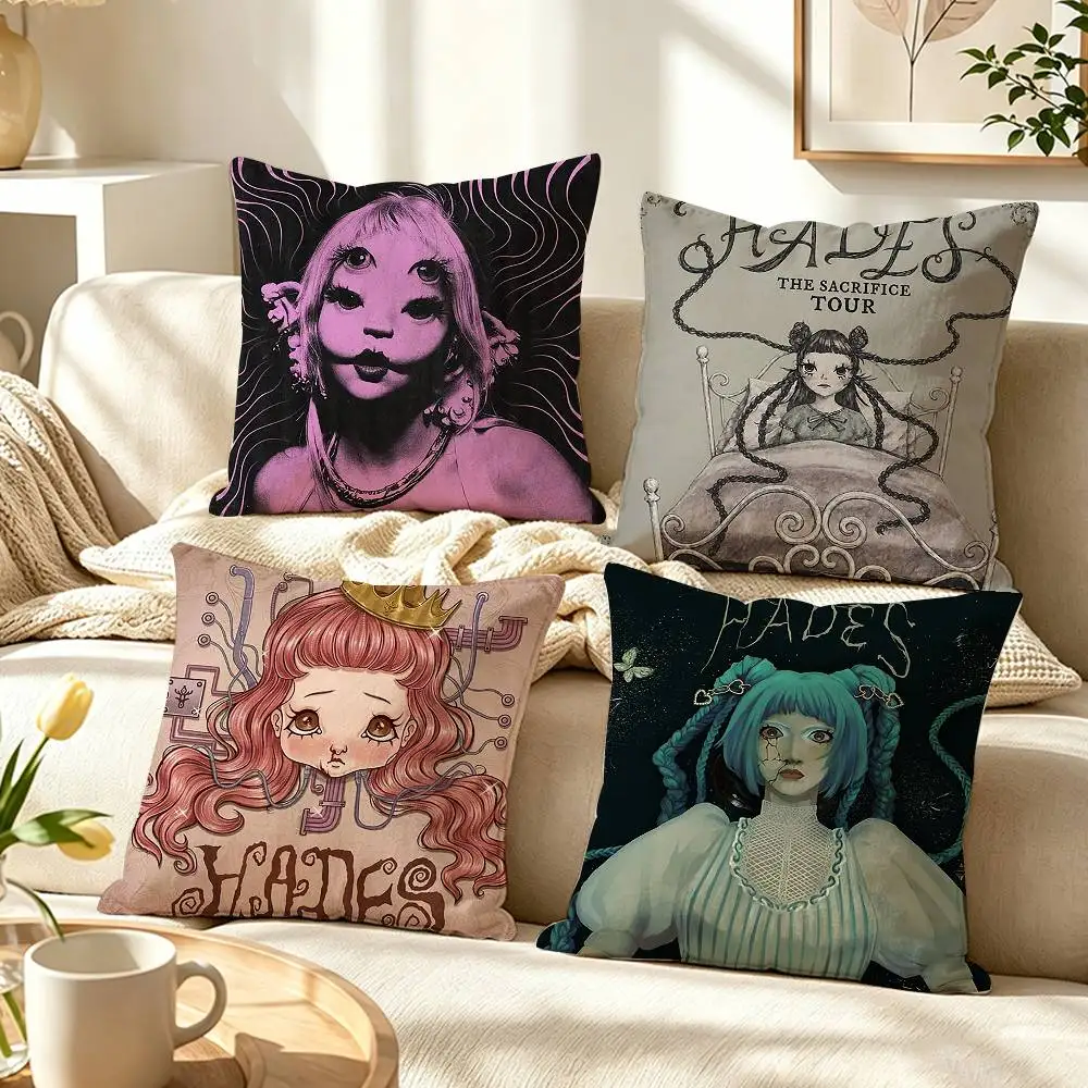 HADES M-Melanie Martinez  Pillow Case Pattern Printed Pillowcase For Living Room Sofa Cushion Cover