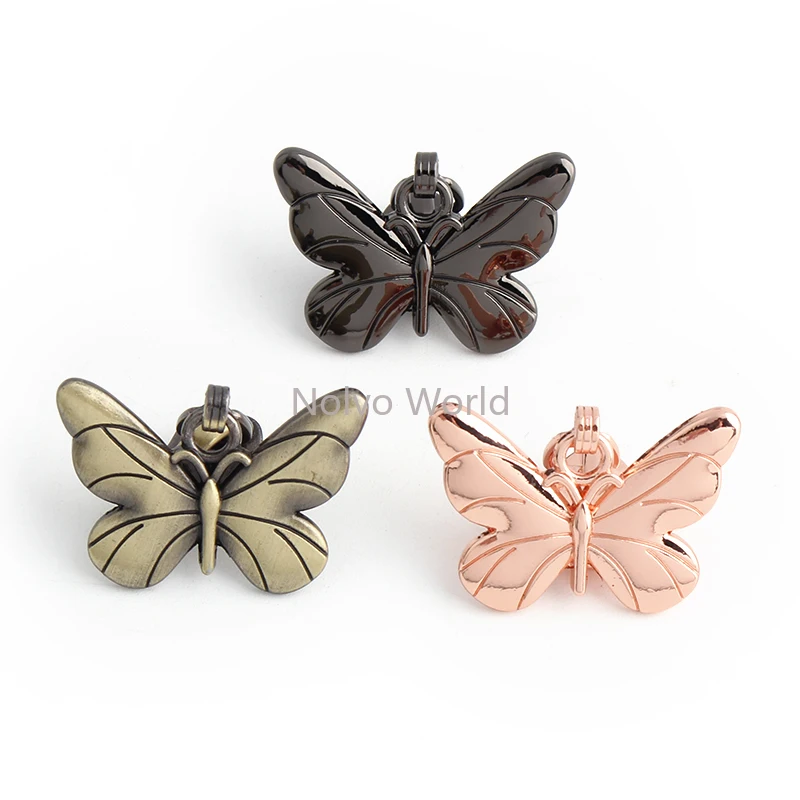 5# Nylon Butterfly/Bee Shape Metal Zipper Head For Wallet Pencil Bags Handbag Luggage Removable Sewing Puller Slider Accessories