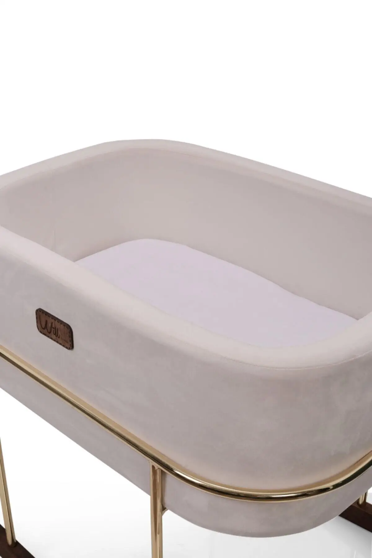 Wieg Moeder Side Crib Crème Goud