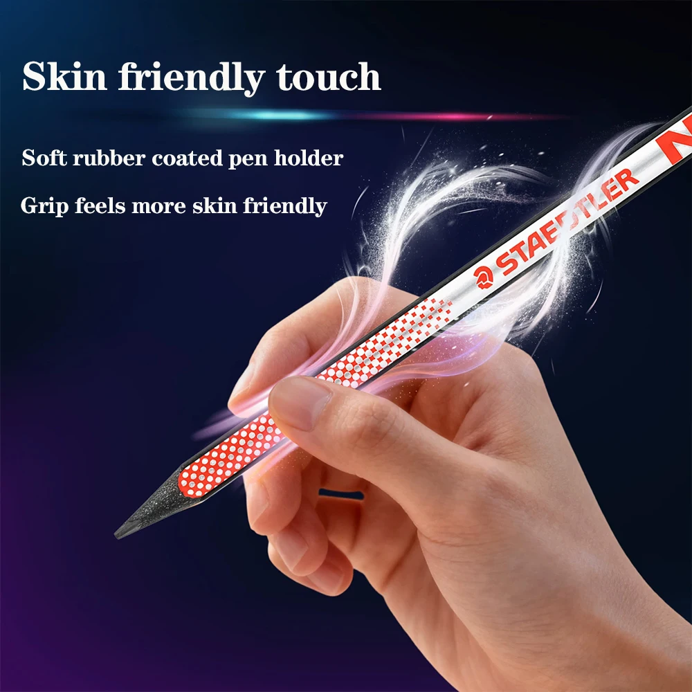 German STAEDTLER 181 Ergonomic Triangular Pencil HB Curved Surface Anti-Slip Writing Pencil for School Offic Drawing Stationery