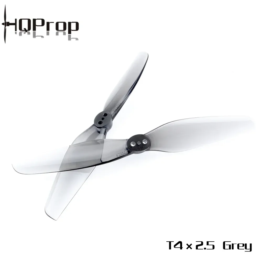 ใบพัด T4X2.5 Hqprop Grey properller PC ใบพัดสำหรับ Tern-LR40 4นิ้ว RC FPV ฟรีสไตล์โดรนขนาดเล็กชิ้นส่วน DIY