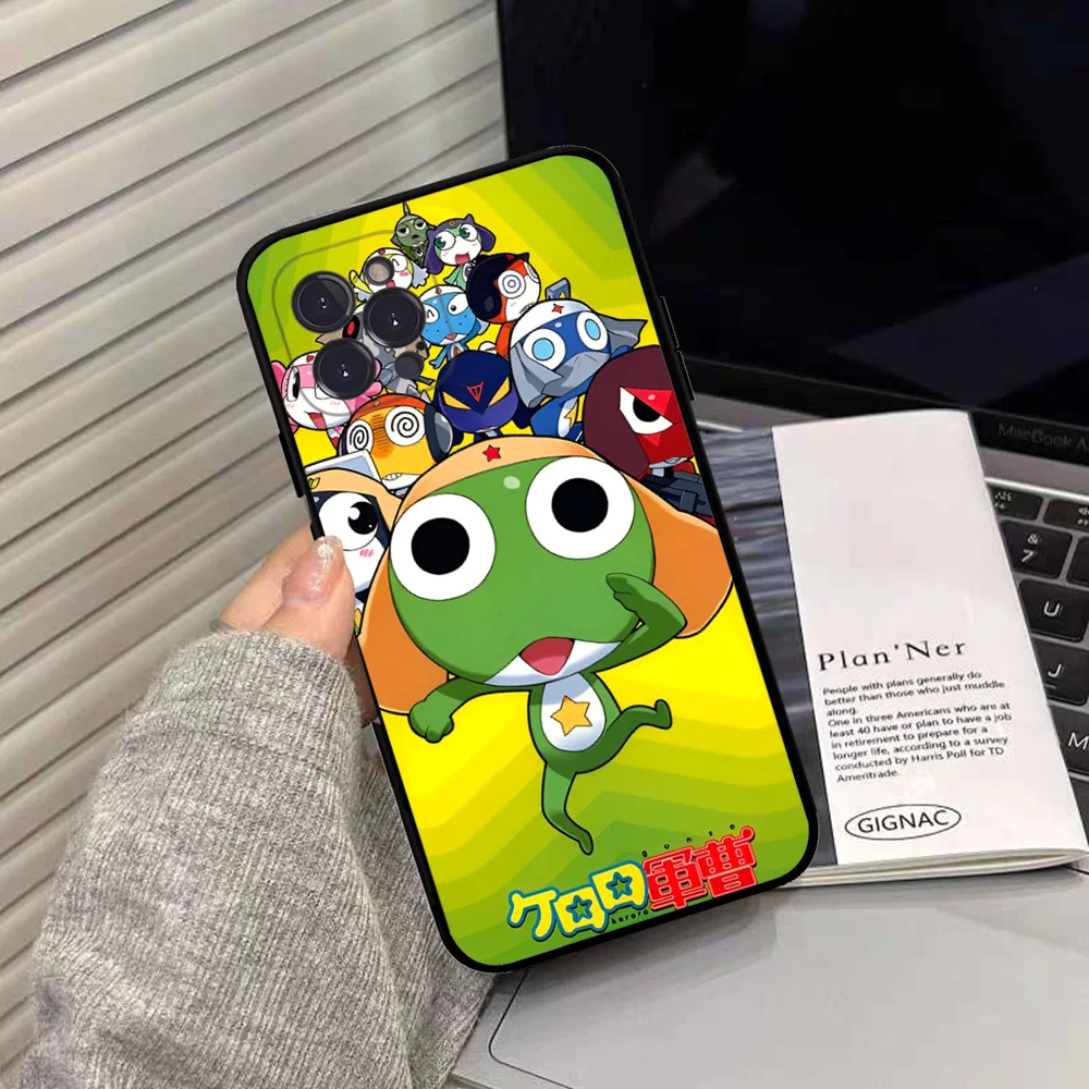 Keroro Gunsou Frog Phone Case Silicone Soft for iphone 15 14 13 12 11 Pro Mini XS MAX 8 7 6 Plus X XS XR Cover