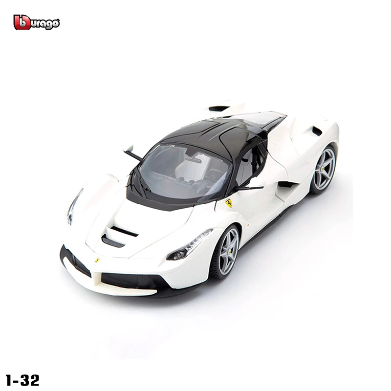 Bburago 1:32 New Style Ferrari Laferrari Sound And Light Alloy Luxury Vehicle Diecast Pull Back Car Model Collection Gift