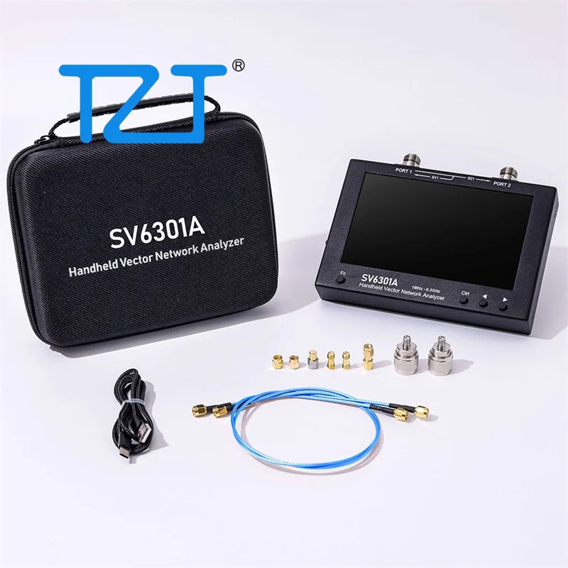 

TZT HamGeek SV6301A 1MHz-6.3GHz Vector Network Analyzer Antenna Analyzer with 7" Capacitive Touch Screen