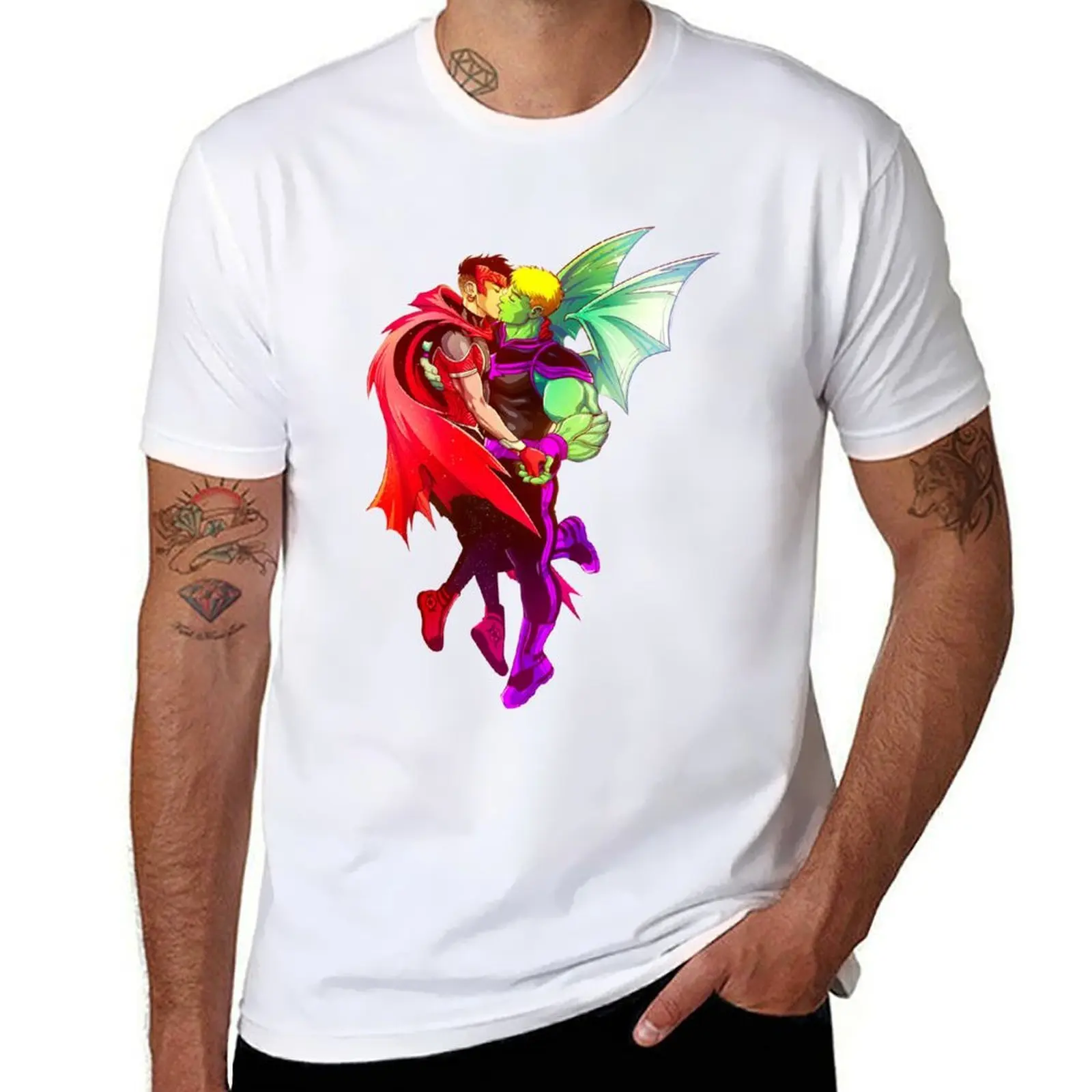 

Wiccan Vision Kiss Hulkling T-Shirt t shirts designer t shirts for man pack white T-Shirt