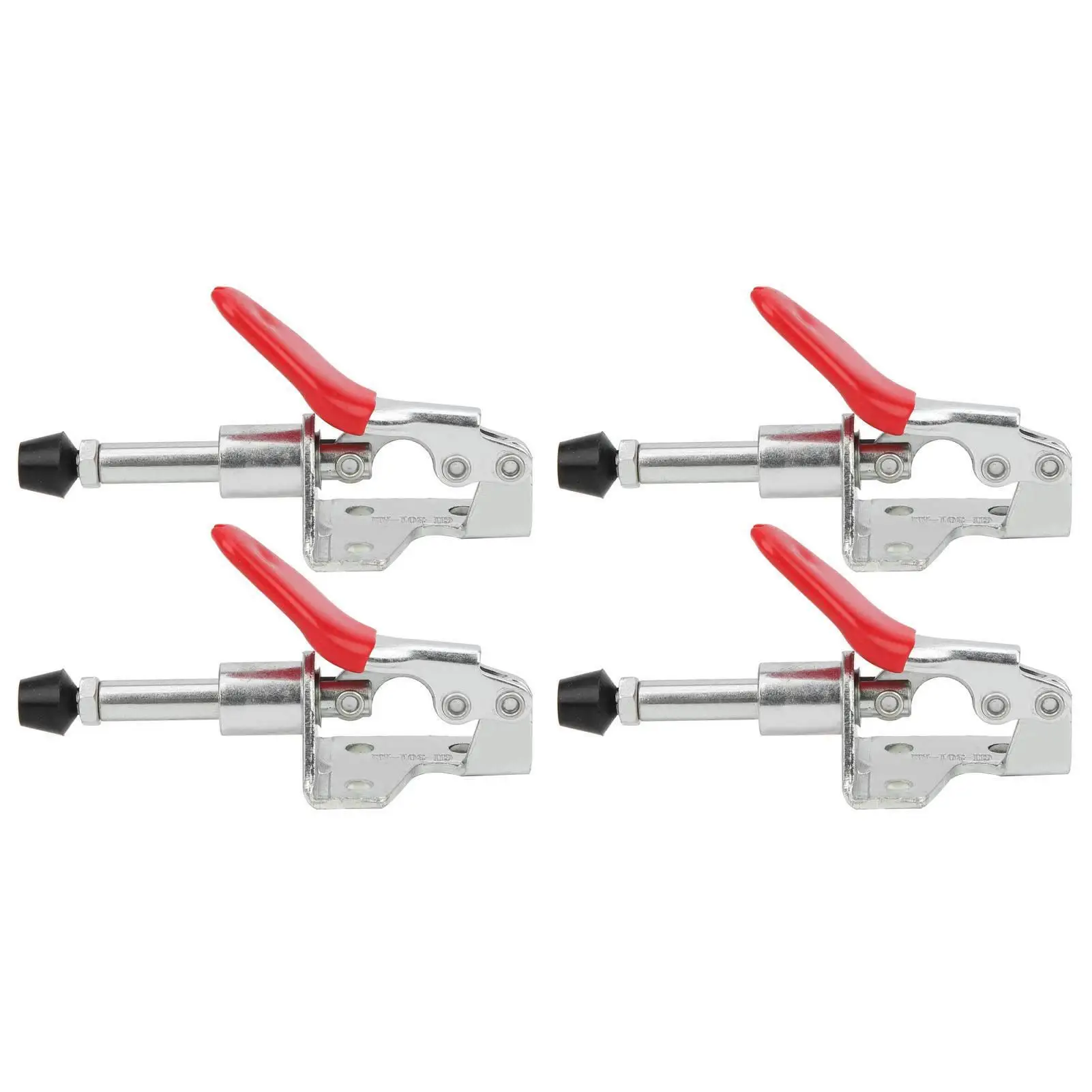 4Pcs Heavy-Duty Toggle Clamp Set, 45kg Load Capacity, Quick Release Hand Tool-301AM - Push-Pull Closure