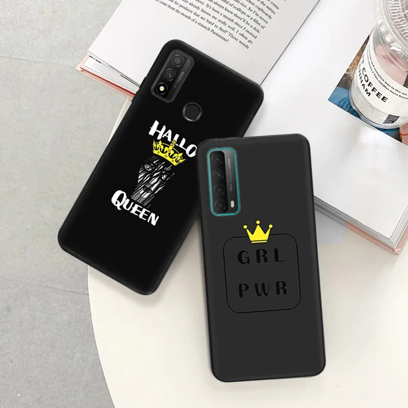 Soft Silicone Phone Case For Huawei P30 Pro P20 P40 P Smart Z Moto G31 G30 G200 One Fusion Power Girl with Crown Protect Cover