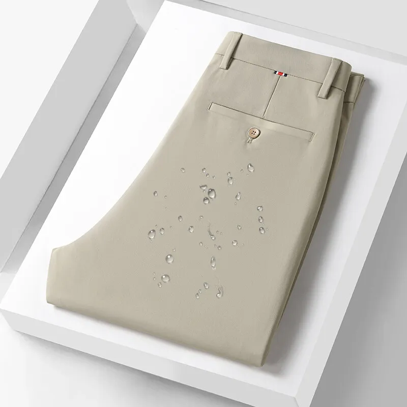 Spring Summer Men's Golf Dress Pants Work Business Casual Comfy Trousers Slacks Quick Dry Lightweight Wrinkle Free 4 Pockets