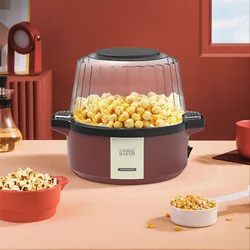 Small Household Popcorn Machine Can Add Sugar Oil Chocolate Automatic Electric Popcorn Maker For Home Christmas Party Kids