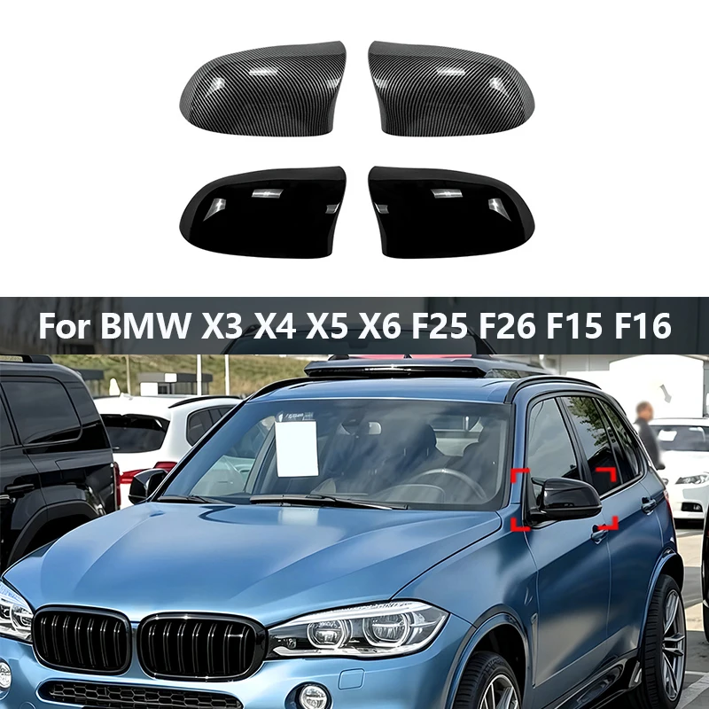 Car Oval mirror housing rearview mirror replacement housing shell For BMW X3 X4 X5 X6 F25 F26 F15 F16 Exterior accessory