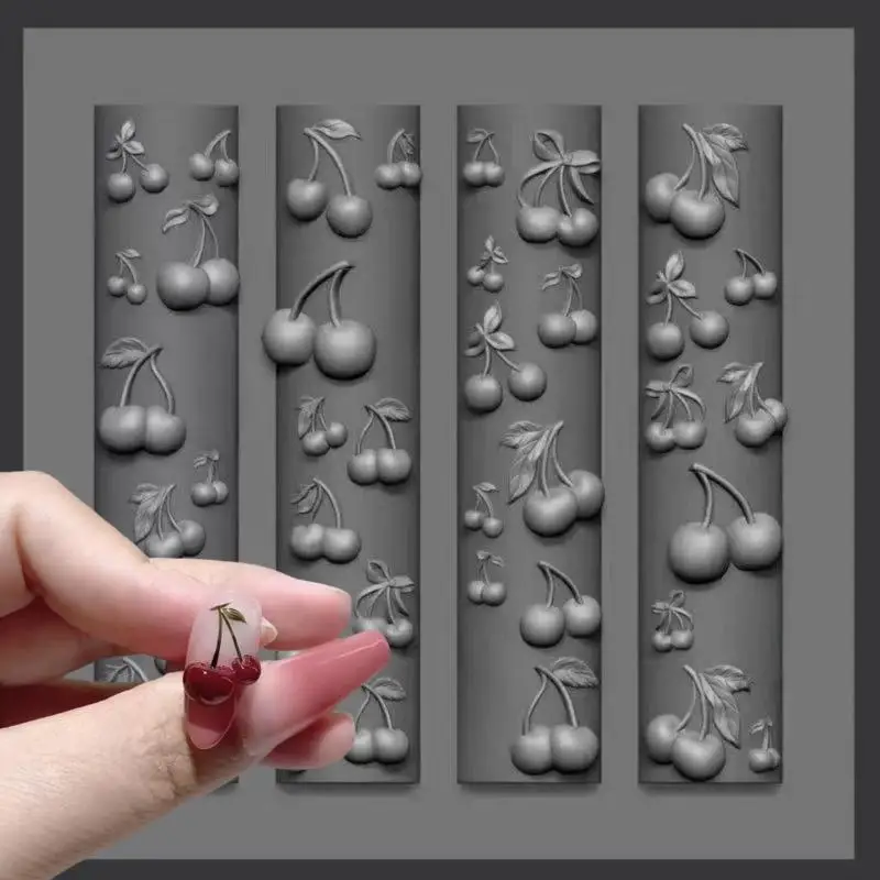 

3D роза, бабочка, силиконовая форма, украшения для ногтей, сделай сам, вишневый дизайн, шаблоны для ногтей, ювелирные изделия, инструмент для дизайна маникюра