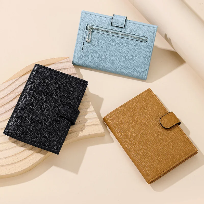 

PU Leather Passport Wallet Card Holder Coin Purse Multi card slot Men Travel Wallet Women‘s Purse Passport Cover Bag