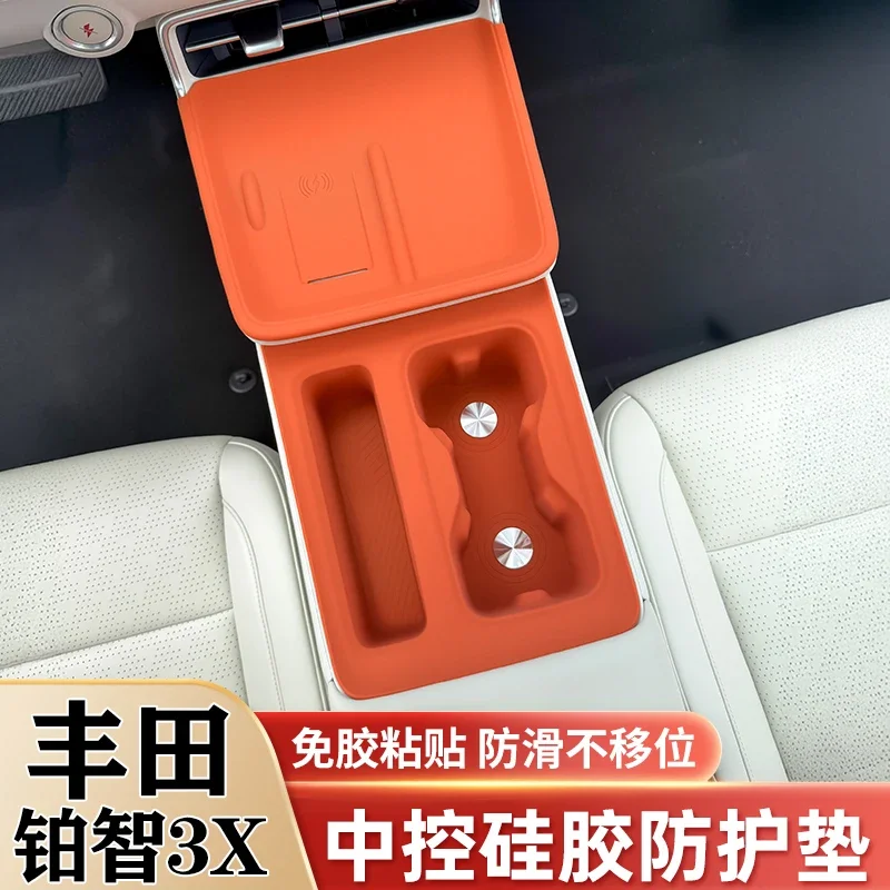 

For Toyota Bz3X 2025Year Central Control Panel Silicone Protective Pad Storage Box For Toyota Bz3X 2025