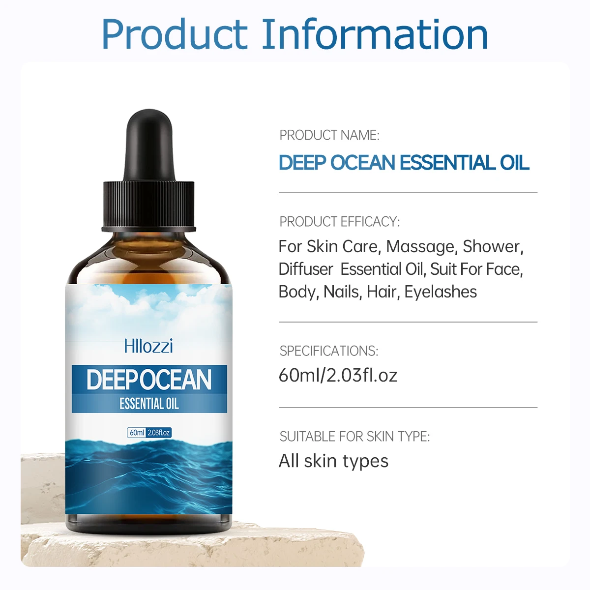 100ml/60ml/30ml Deep Sea Essential Oil Perfume essential oils Fragrance oils Long-lasting fragrance Aromatherapy Soap Humidifier view 6