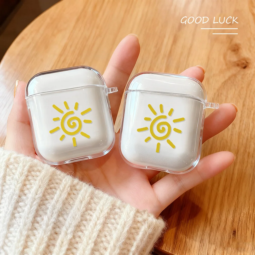 

Sun Painted Earphone Case For Airpods Pro 3 Pro 2 Clear Cover Airpods Pro2 Pro2 4 3 1 Soft Tpu Shockproof Protective Cover Shell
