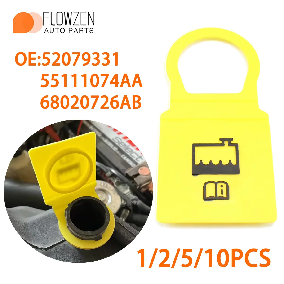 Car Windshield Wiper Washer Fluid Reservoir Tank Cap For Jeep Grand Cherokee Liberty Compass Dodge RAM 1500 Chrysler Accessories