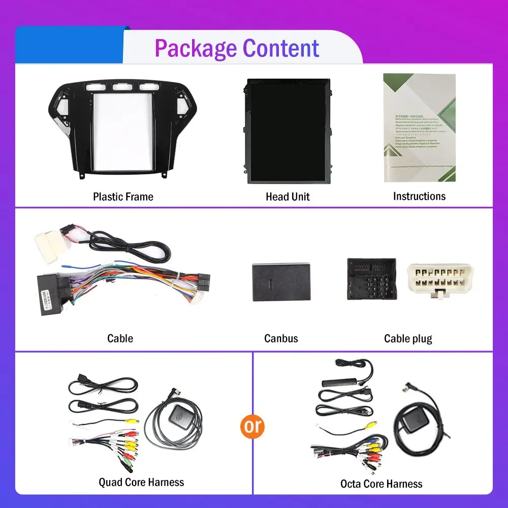 

9.7 Inch Tesla Style 2 Din Android Car Radio For Ford MONDEO-Chiax 07-10 Stereo Car Multimedia Video Player DVD GPS Navigation