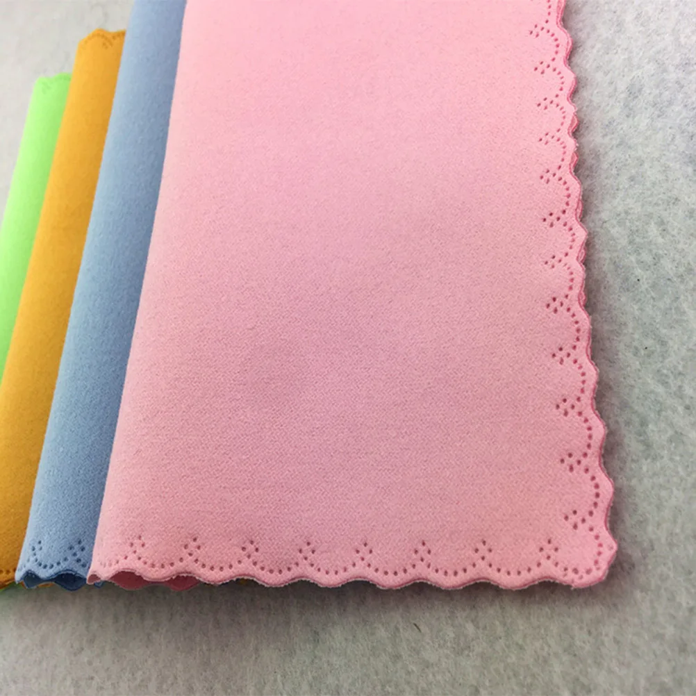 

10Pcs Cleaning Microfiber Cloth 6x7inches Soft Pocket Size for Eyeglasses Lens Screens Smartphones Tablets Watches Jewelry