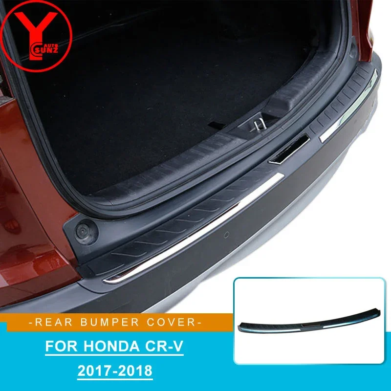 

ABS Rear Step Bumper Covers For Honda Crv Cr-v 2017 2018 2019 Bumpers Protector Car Parts Auto Accessories Step Panel Boot Cover