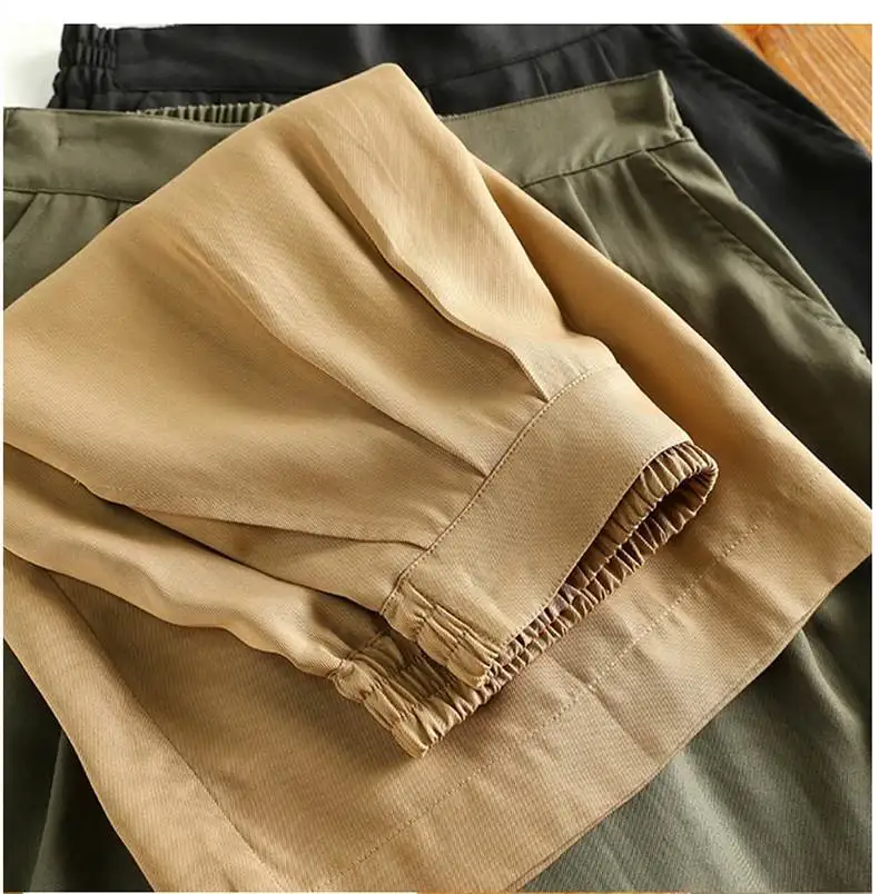 Verão 2023 tamanho grande casual orts calças para mulheres plus size confortável faionable roupas tamanhos grandes