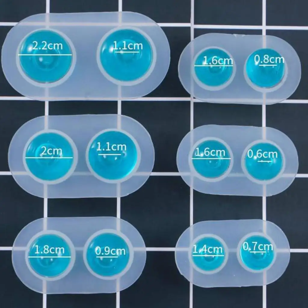 

Jewelry Making Tools Silicone Mold Clear Flexible DIY Doll Eyes Mould for Resin Ornament Casting