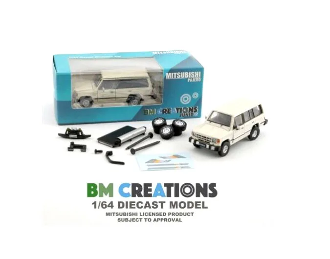 New BM 1/64 Scale 1st Gen Pajero MK1 1983 Diecast Alloy Toy Cars By BM Creations JUNIOR For Collection Gift